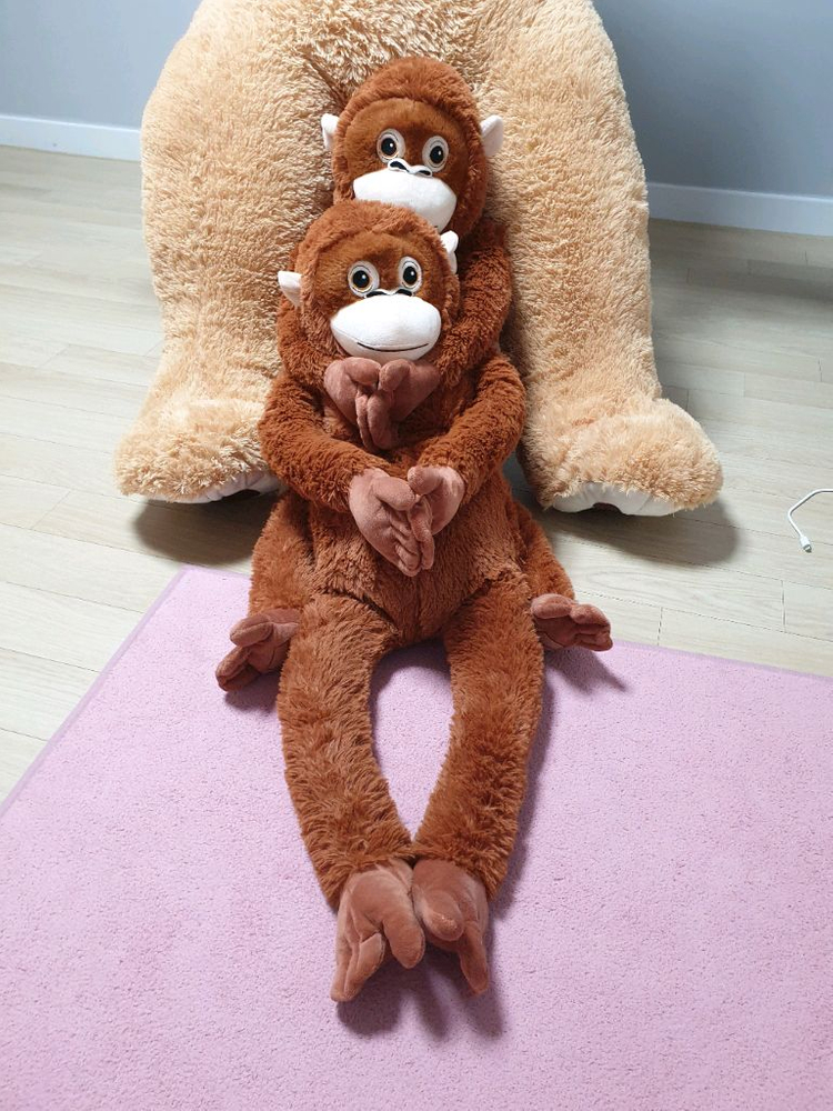 대형곰돌이인형1.6m+오랑우탄 우탄이 115cm 인형2개--6