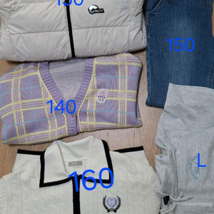 여아옷 패딩(네파) ,니트150ㅡ160 5개 일괄 10000