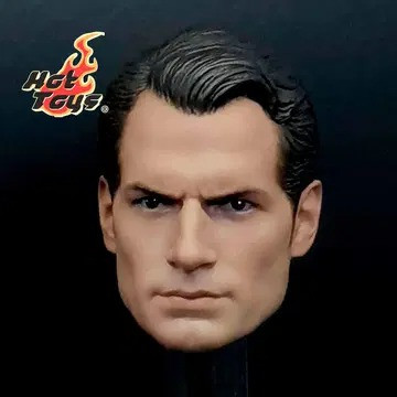 핫토이 저스티스리그 슈퍼맨 헨리카빌 헤드+목핀 12인치 피규어--1