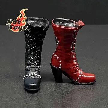 핫토이 할리퀸 블랙레드 부츠 12인치 피규어--1