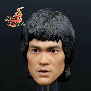 핫토이 용쟁호투 이소룡 데미지 무빙아이 헤드 12인치 피규어--6