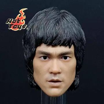 핫토이 용쟁호투 이소룡 데미지 무빙아이 헤드 12인치 피규어--5