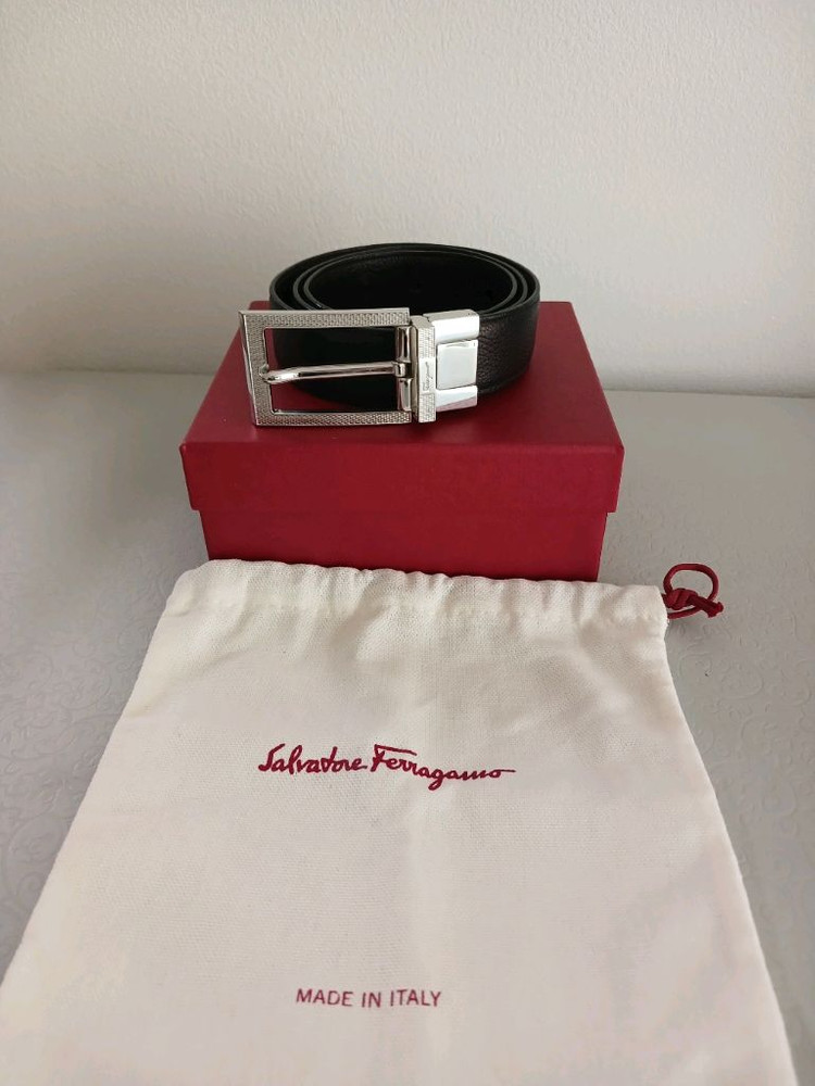 페라가모 남성 양면 가죽벨트 풀박스 정품--8
