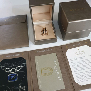 불가리 정품 비제로원 락2밴드링 로즈골드 54호 반지