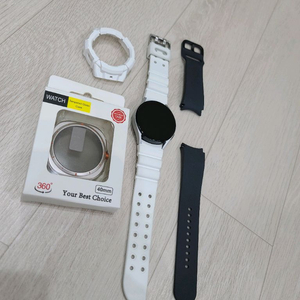 갤럭시 (시계) 워치5 40mm S급 팝니다~(실버/블루투스 버전) 이미지