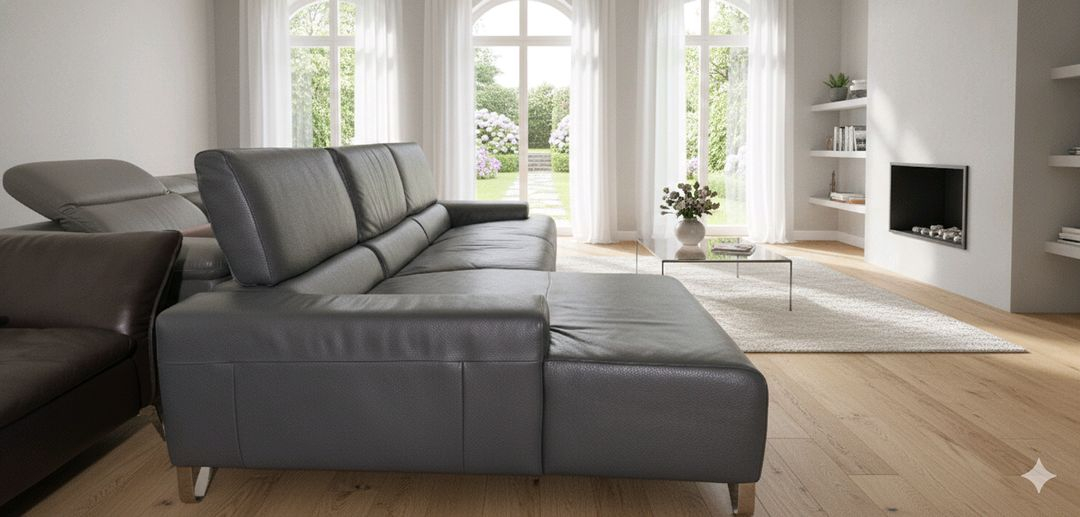 나뚜찌 이탈리아 플라이 이태리 전체 천연가죽 등받이 스윙 카우치소파쇼파--2