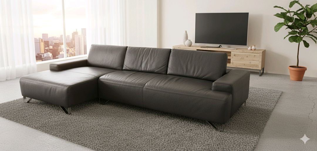 나뚜찌 이탈리아 플라이 이태리 전체 천연가죽 등받이 스윙 카우치소파쇼파--4