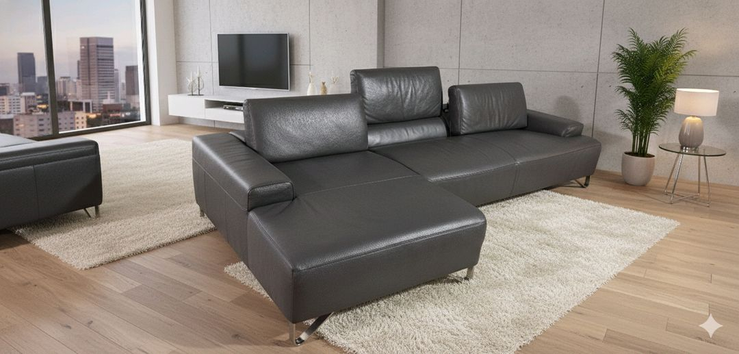 나뚜찌 이탈리아 플라이 이태리 전체 천연가죽 등받이 스윙 카우치소파쇼파--5