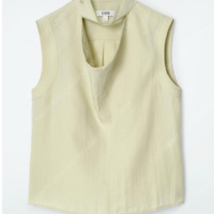 <택있음>COS슬리브리스 컷아웃 카울넥 블라우스/34