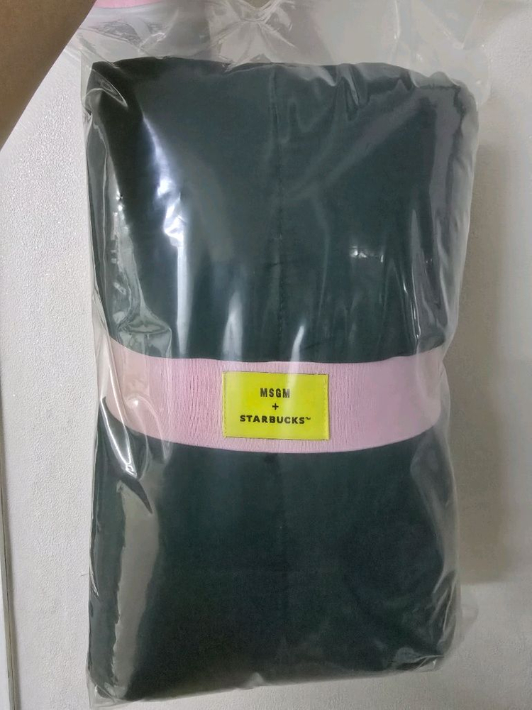 (2종세트) 스타벅스 MSGM 그린/스카이블루 2종 블랭킷 패딩담요 입는 담요 프리퀀시 망토 프리퀀시 이미지