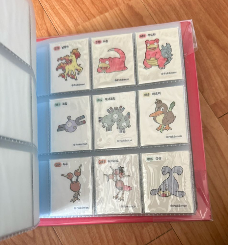포켓몬 1세대 뮤 뮤츠 포함 공식 띠부씰북 올컬렉 판매 이미지