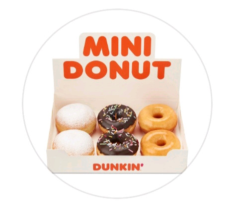 던킨 미니도넛세트(6개입) 2장일괄 교환권 2월9일(월)까지--0