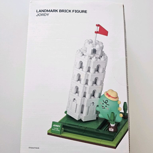 카카오프렌즈 브릭 피규어 피사의 사탑 죠르디