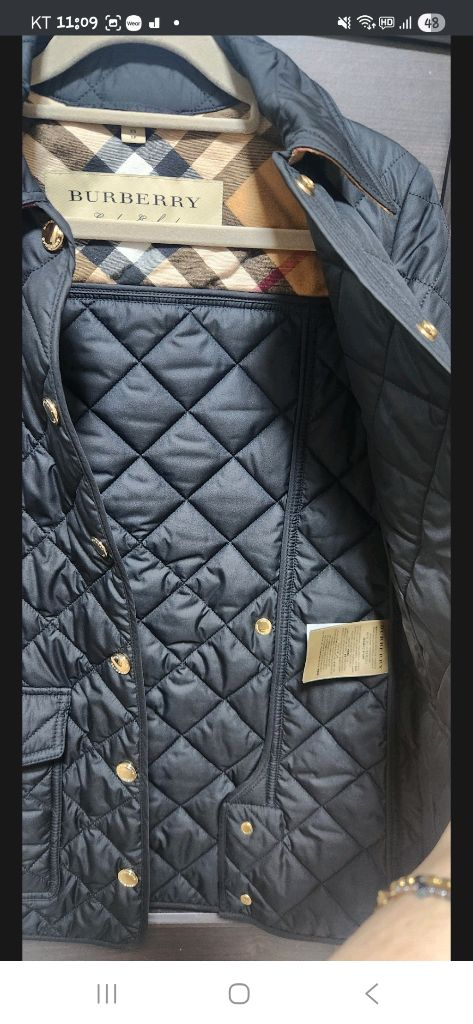 버버리 웨스트브릿지 퀄팅자켓--1