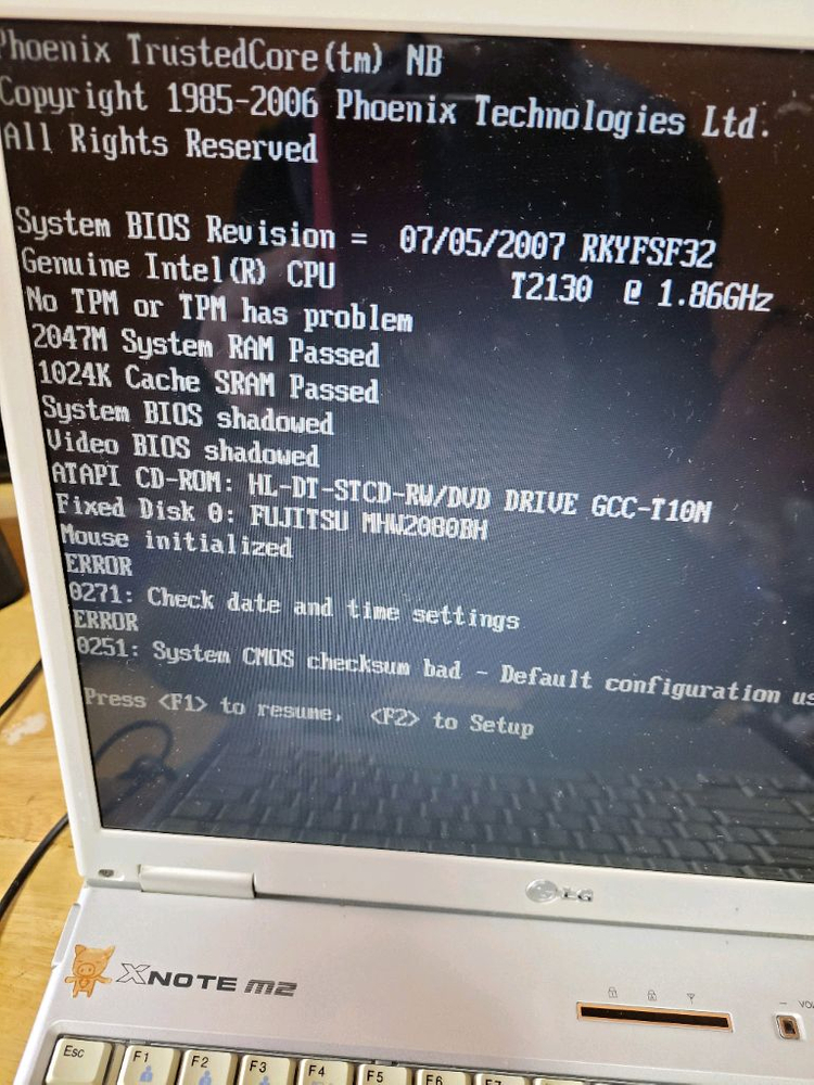 LG XNOTE M2 구형노트북 부품용 이미지