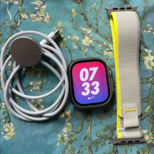 애플워치 울트라1 내추럴 SS급 배터리90프로