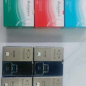 워터맨잉크6병+파커잉크4병 판매