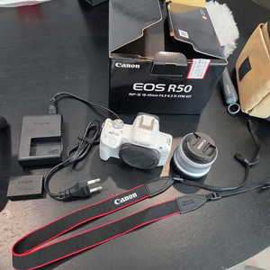 캐논 eos r50 화이트 렌즈킷, 정품 블루투스 삼각대