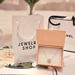 14k 반클리프 클로버 목걸이