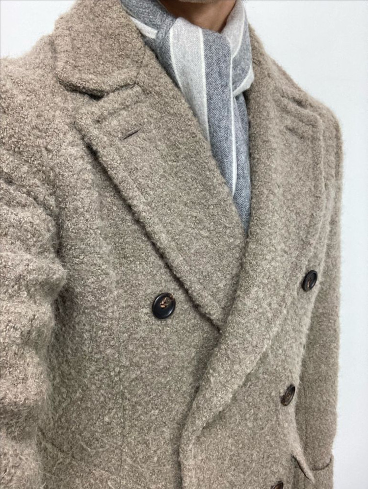 에스타도 알파카 폴로코트 46사이즈--6