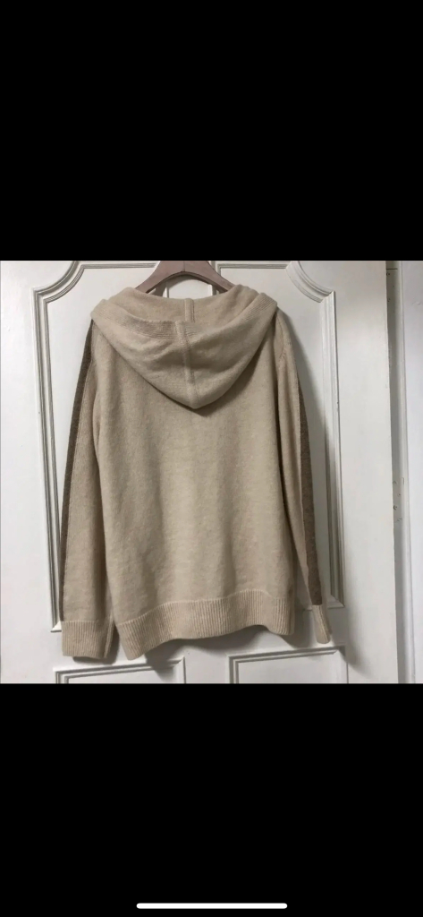 애프터글로우 캐시미어 니트 후드 집업 가디건+ 조거 팬츠 바지 셋업 세트 투피스--2