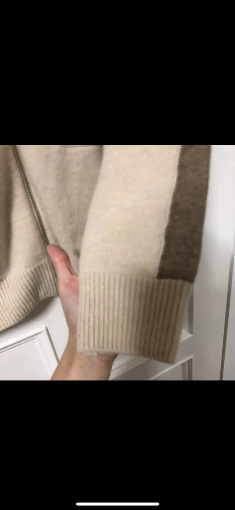 애프터글로우 캐시미어 니트 후드 집업 가디건+ 조거 팬츠 바지 셋업 세트 투피스--5