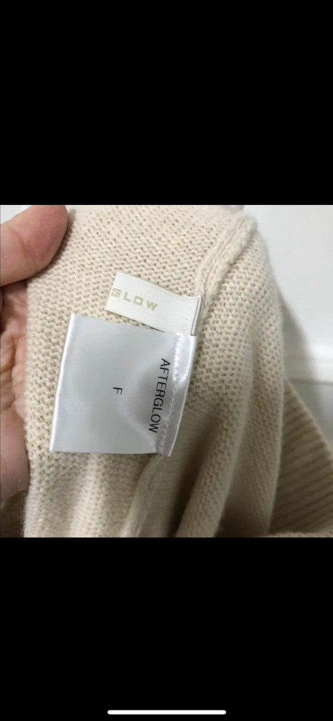 애프터글로우 캐시미어 니트 후드 집업 가디건+ 조거 팬츠 바지 셋업 세트 투피스--9