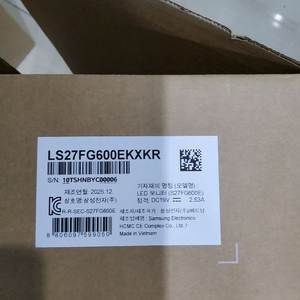 삼성 LS27FG600EXKR 27인치 QHD 모니터