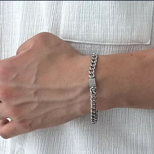 [진짜 싸게 올려요..] 실버 체인 팔찌