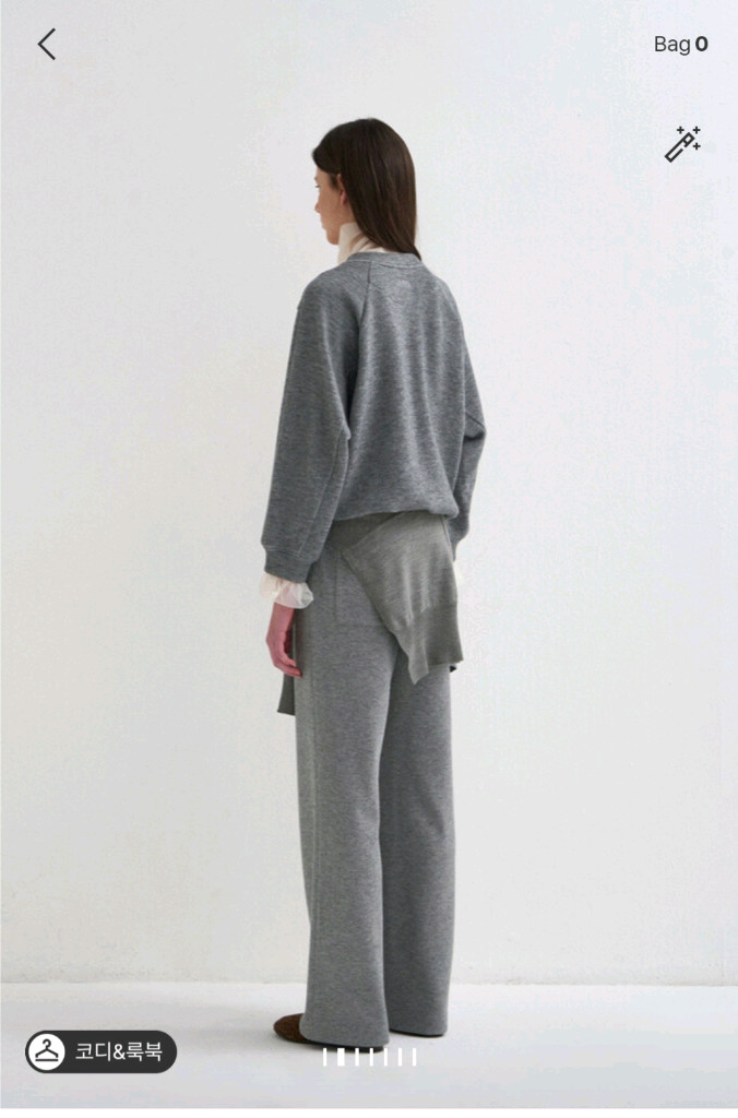 한섬 26ss신상 시스템 스트레이트팬츠&커버업니트 66--2