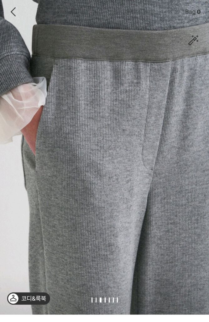 한섬 26ss신상 시스템 스트레이트팬츠&커버업니트 66--3