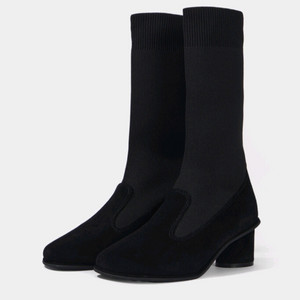 한섬 25fw신상 시스템 텍스처 미들 삭스 부츠 235