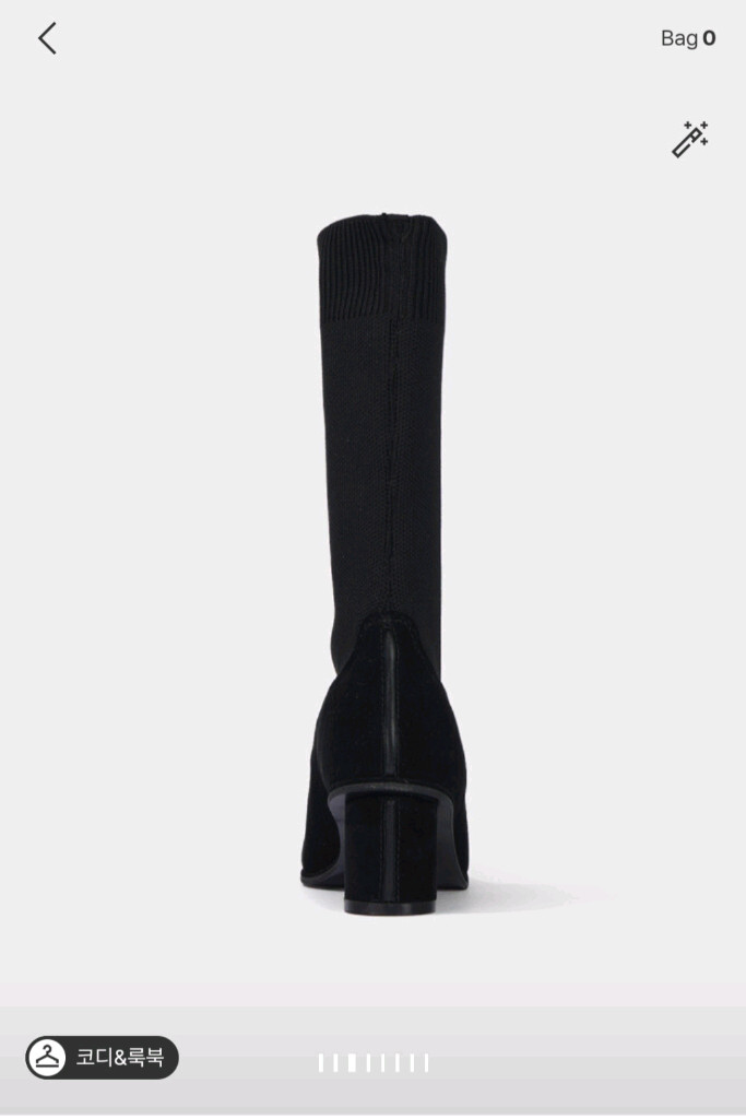 한섬 25fw신상 시스템 텍스처 미들 삭스 부츠 235--2