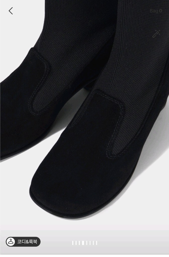 한섬 25fw신상 시스템 텍스처 미들 삭스 부츠 235--3