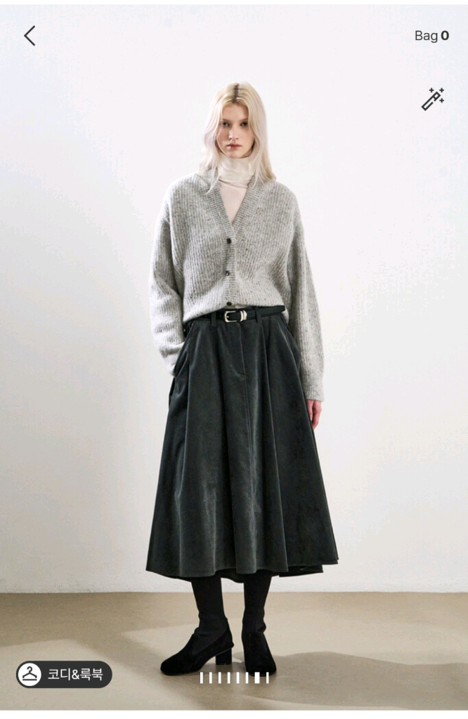 한섬 25fw신상 시스템 텍스처 미들 삭스 부츠 235--4