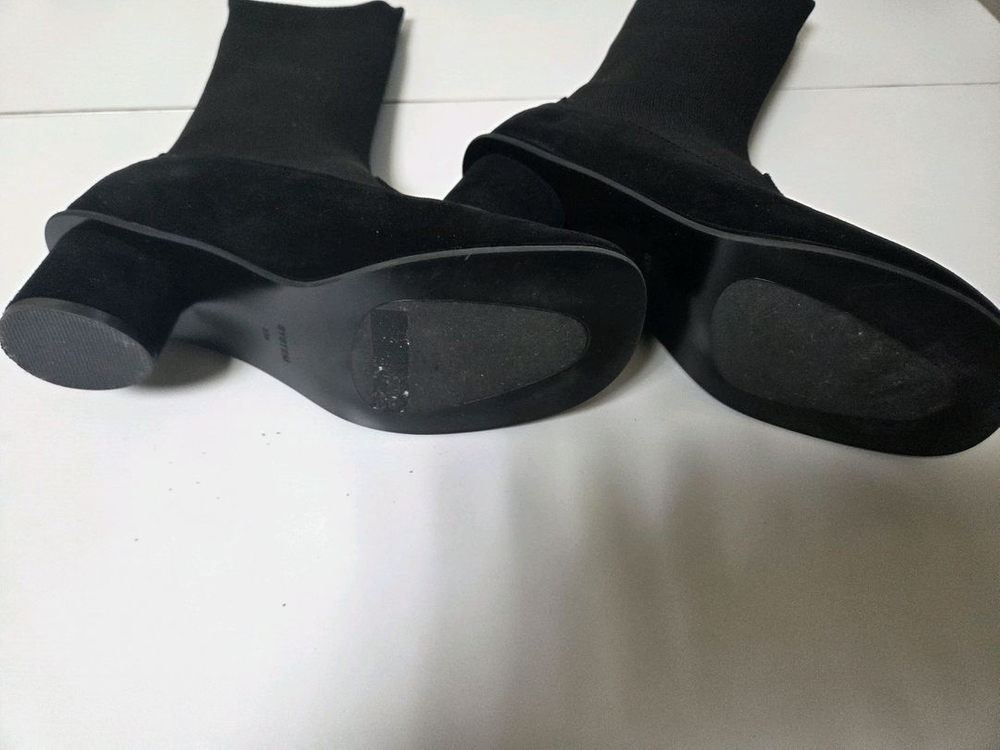 한섬 25fw신상 시스템 텍스처 미들 삭스 부츠 235--8