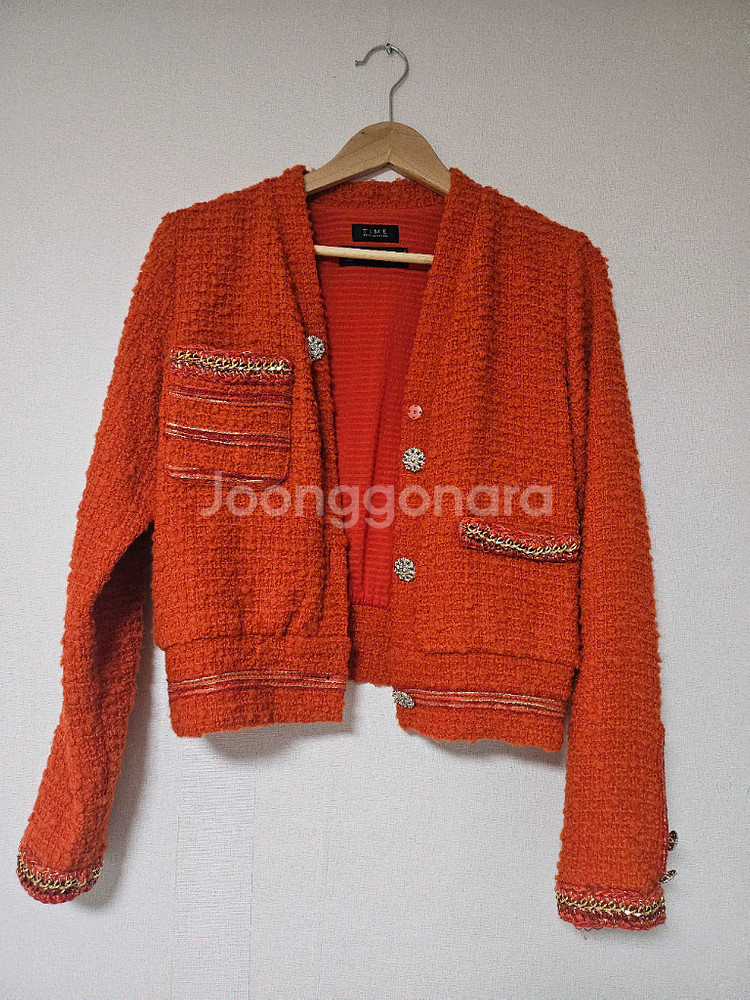 타임 TIME 트위드 자켓--4