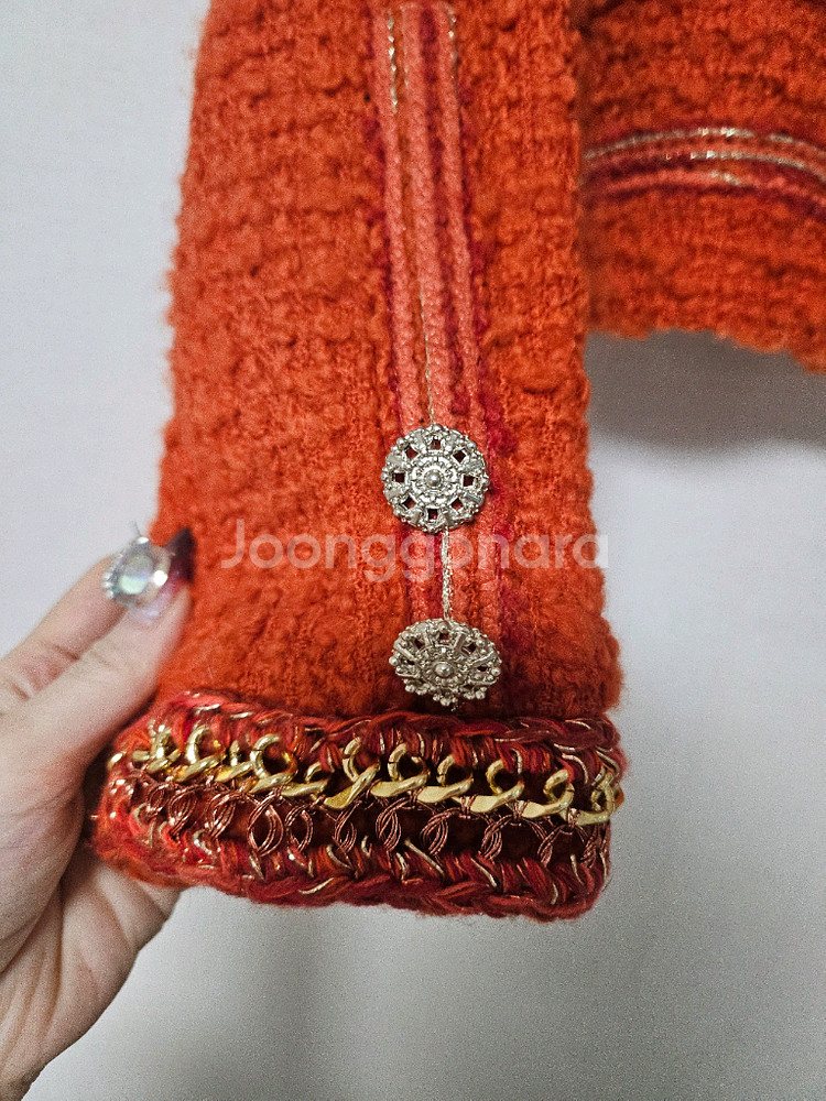 타임 TIME 트위드 자켓--6