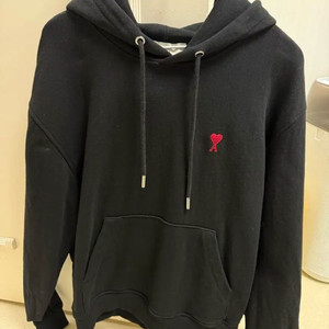 아미 스몰 하트 블랙 후드티 이미지