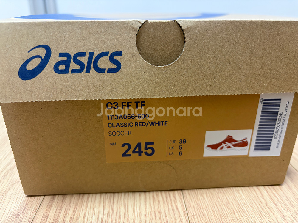 [245] 아식스c3 TF 빨/흰--1