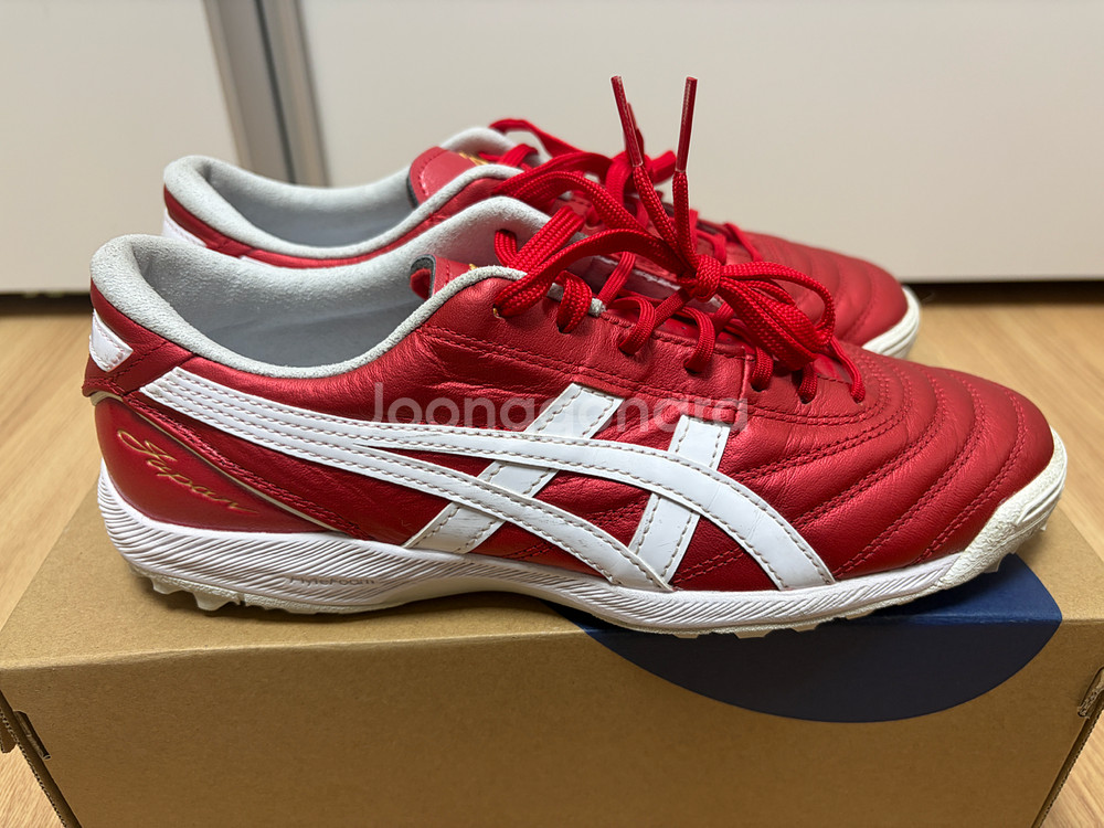 [245] 아식스c3 TF 빨/흰--4