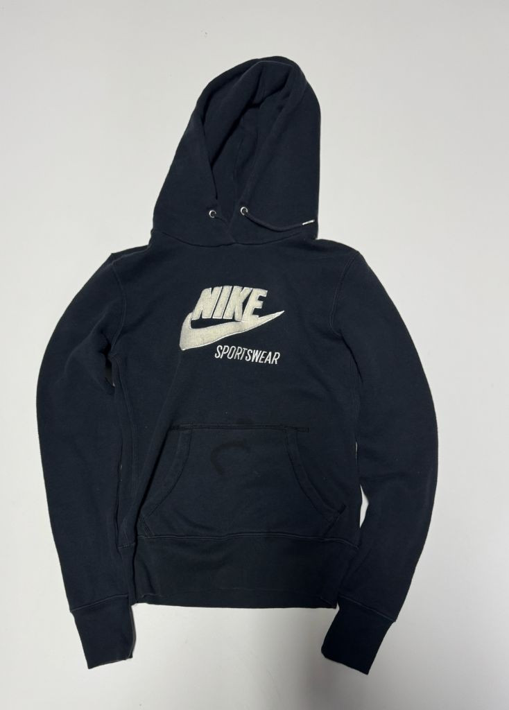 여성 나이키 스포츠웨어 스우시 후드티 xs 블랙 이미지