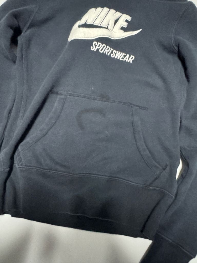 여성 나이키 스포츠웨어 스우시 후드티 xs 블랙 이미지