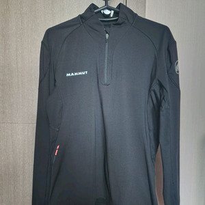 마무트 여성 블랙 하프집업 티셔츠 M