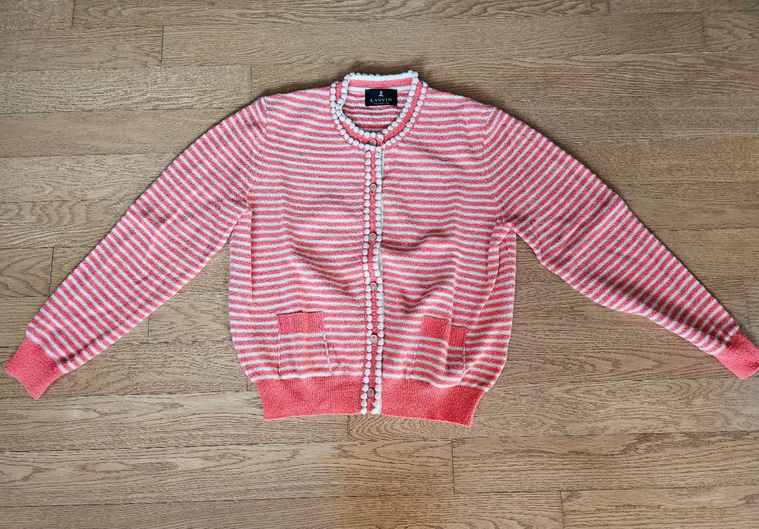 랑방컬렉션 스트라이프 니트가디건 & 슬리브리스 니트탑 이미지