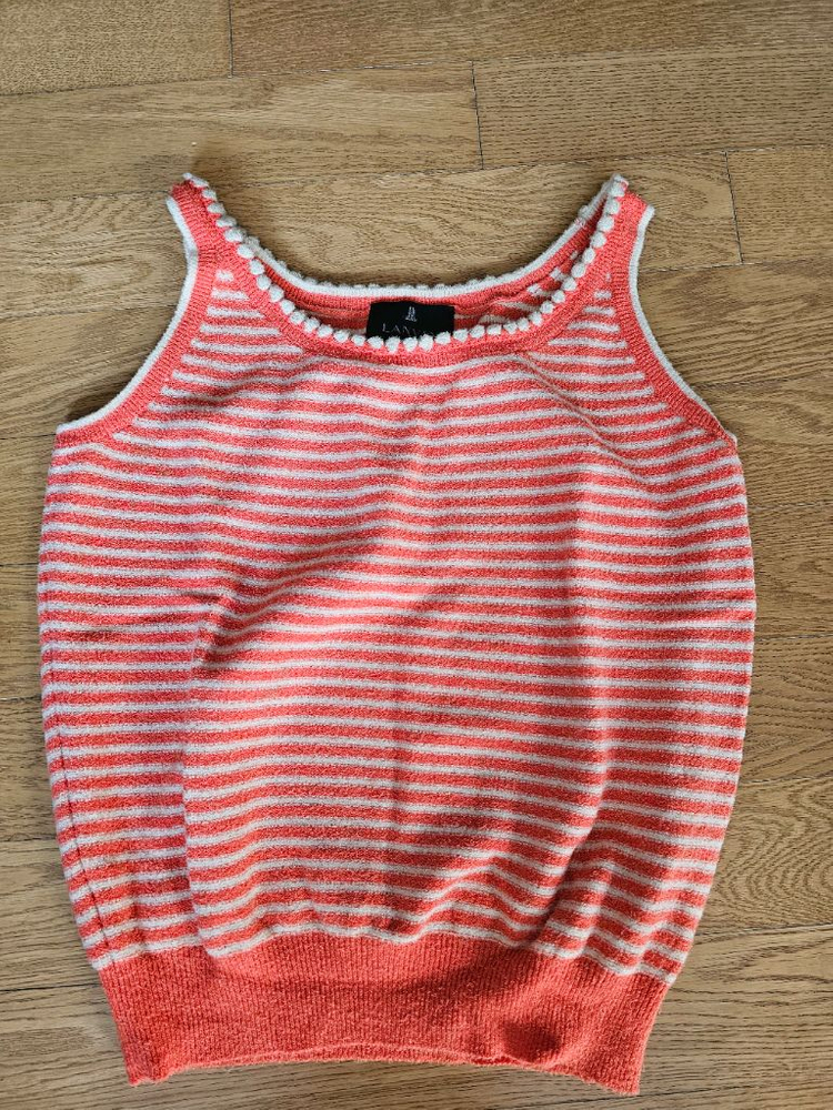 랑방컬렉션 스트라이프 니트가디건 & 슬리브리스 니트탑 이미지