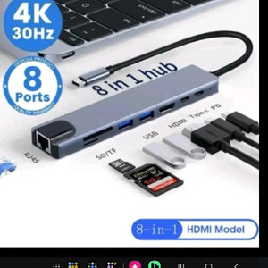 C타입 8in1 멀티 허브 팝니다.