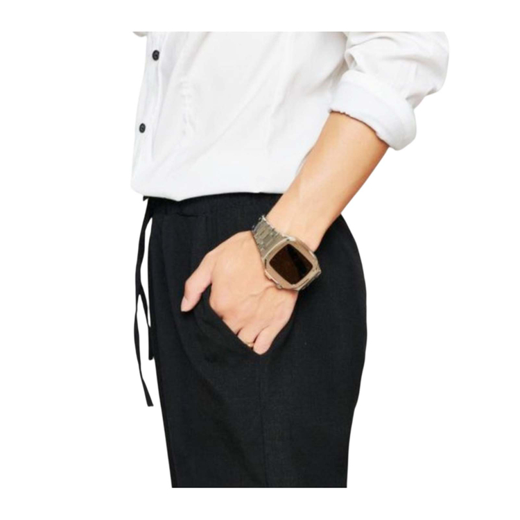 [새상품] 애플워치 44mm 로즈골드 메탈 케이스 스트랩 이미지