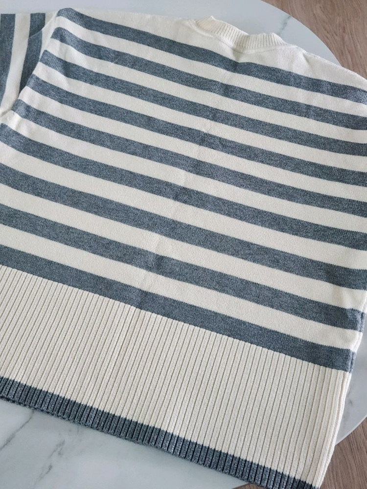 새상품) 자라 단가라 스트라이프 니트--2