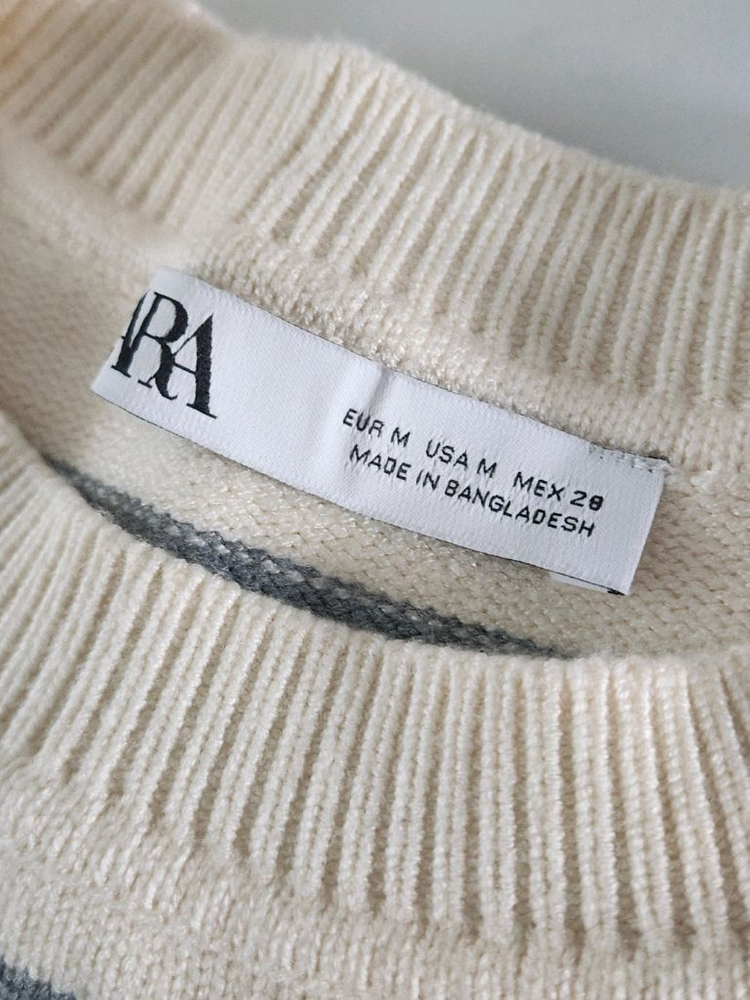 새상품) 자라 단가라 스트라이프 니트--6